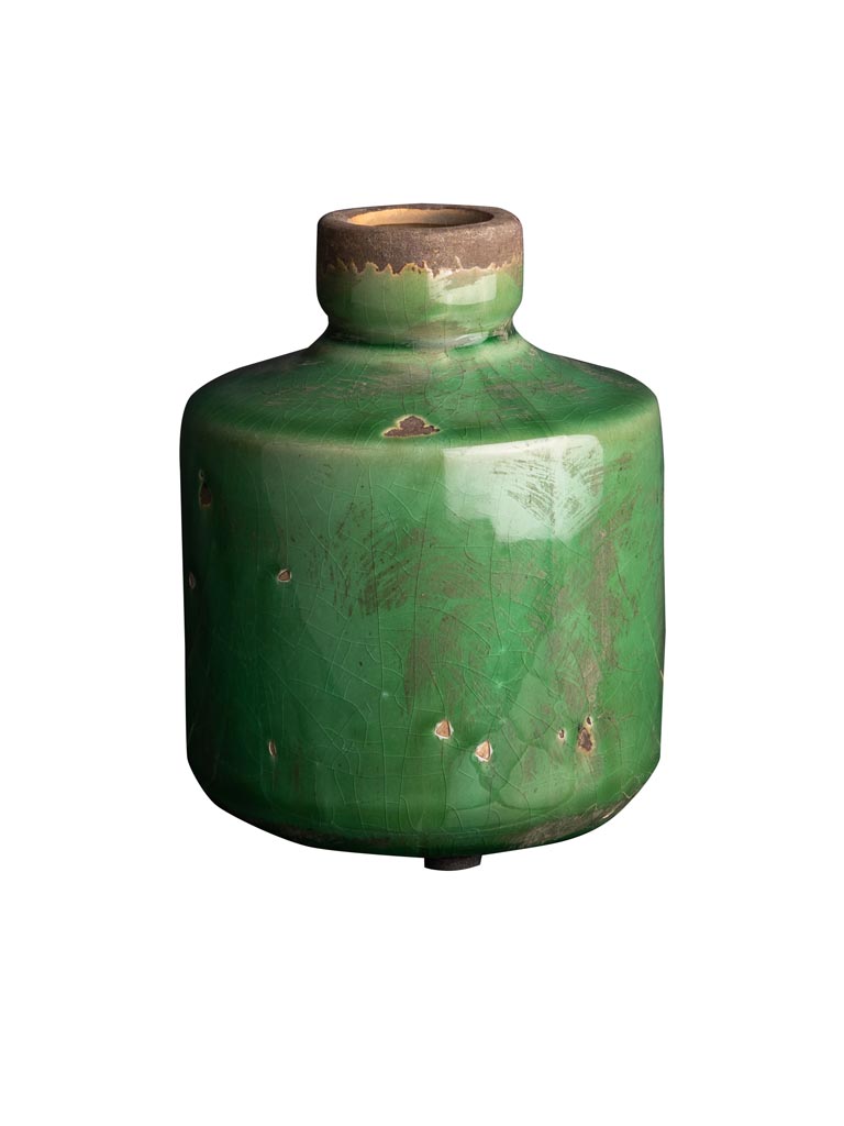 Bottle vase olive green - 2