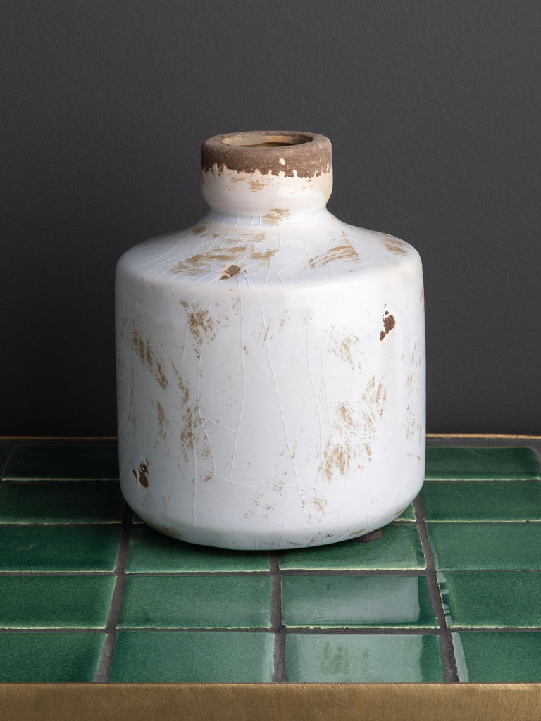 Bottle vase white - 1