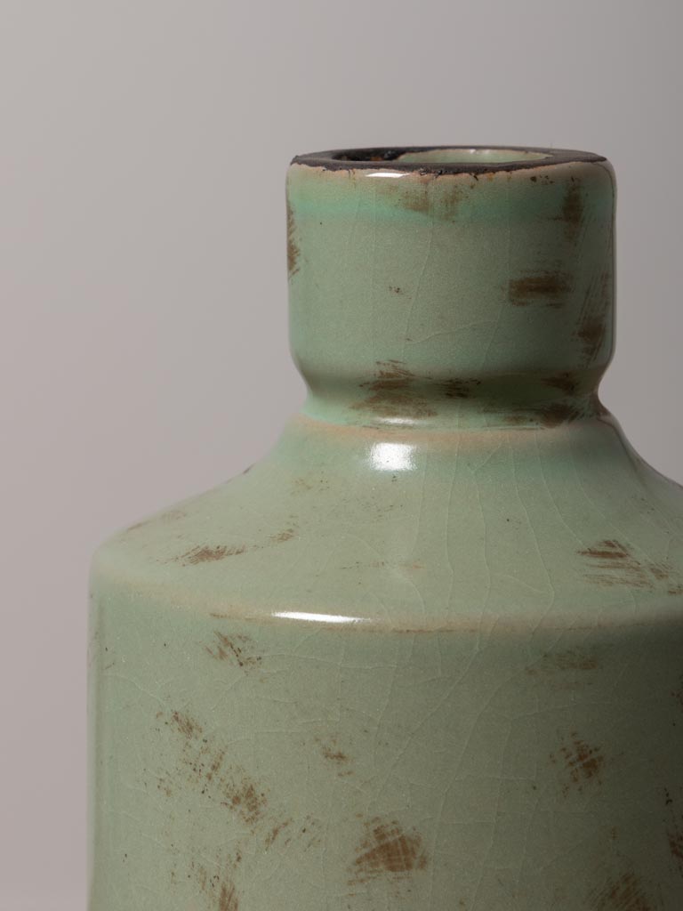 High bottle vase verdigris - 4
