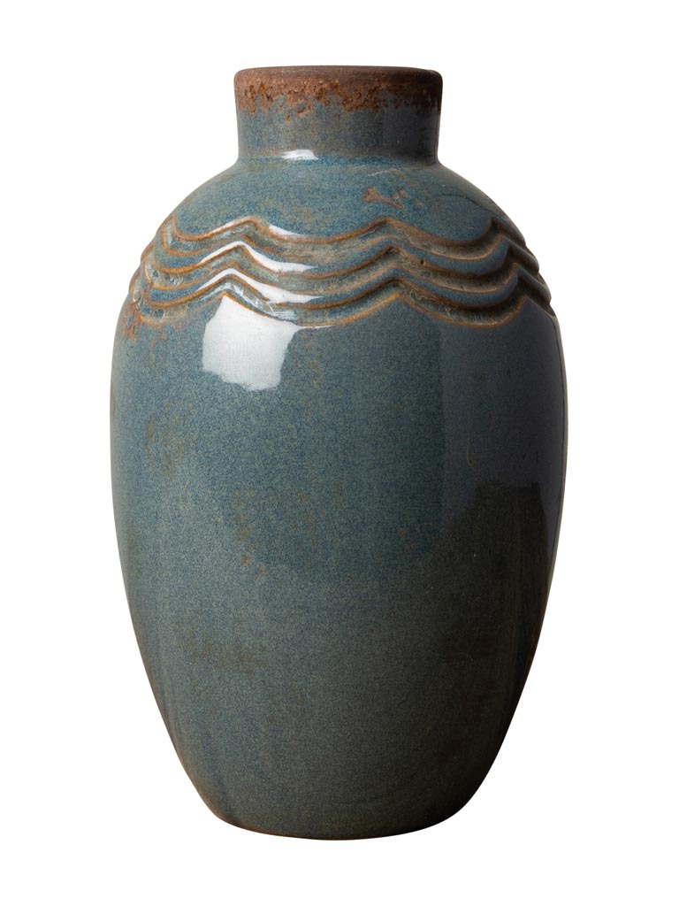 Grey blue vase Grâce - 2