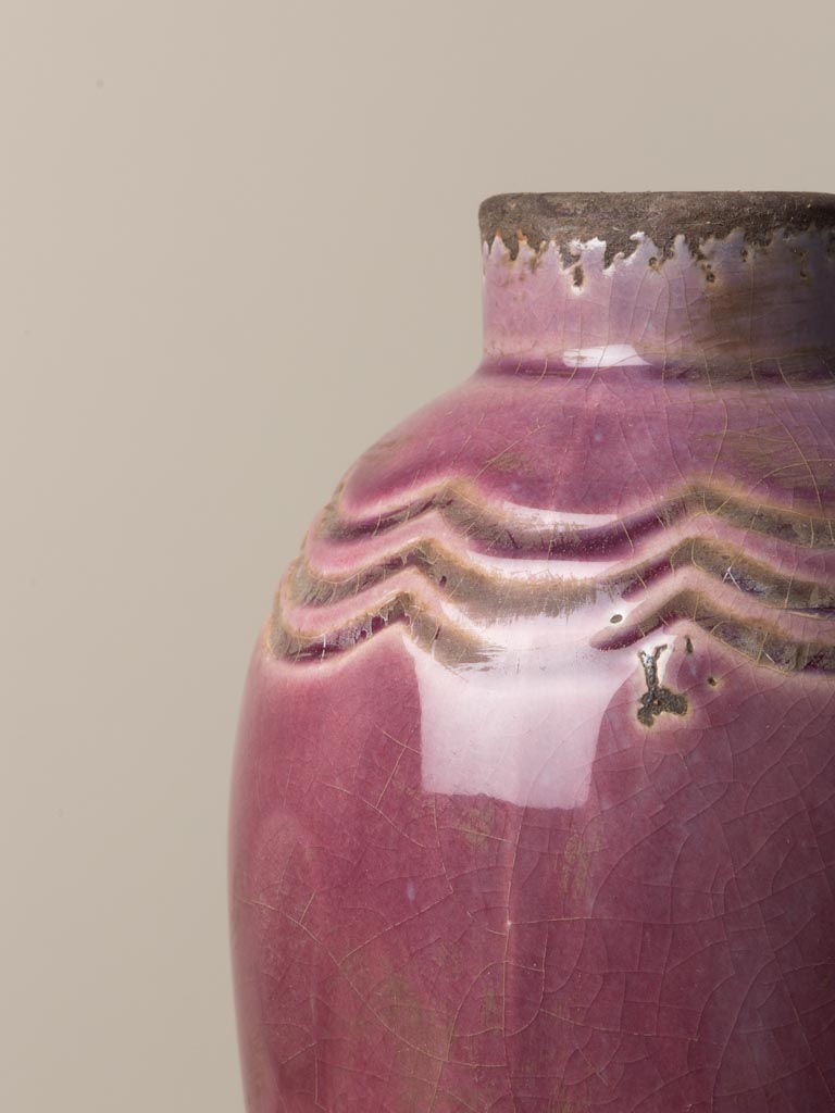 Dark pink vase Grâce - 3