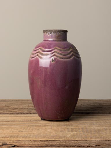 Dark pink vase Grâce