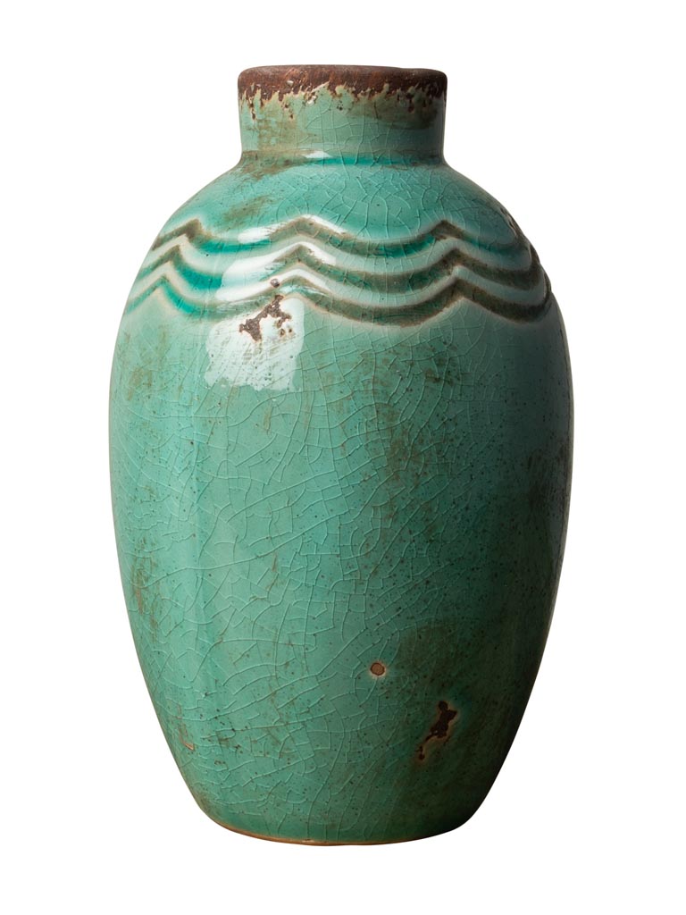 Aqua green vase Grâce - 2