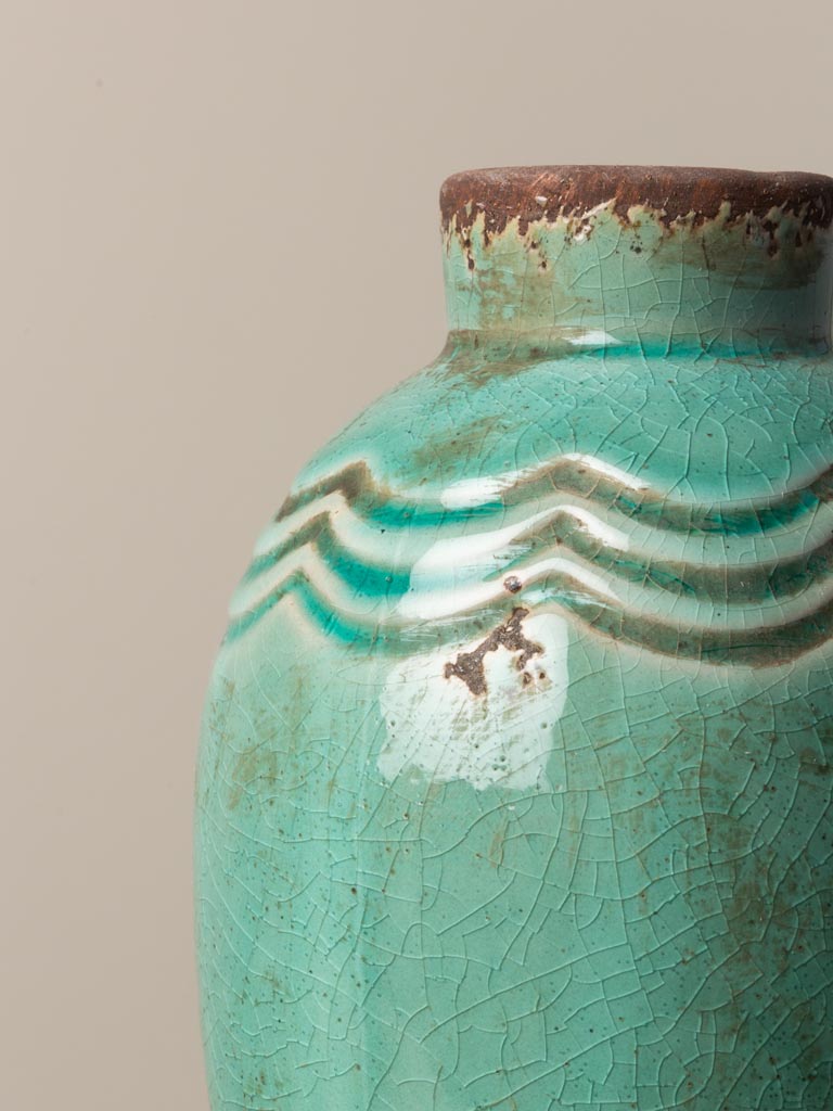 Aqua green vase Grâce - 3