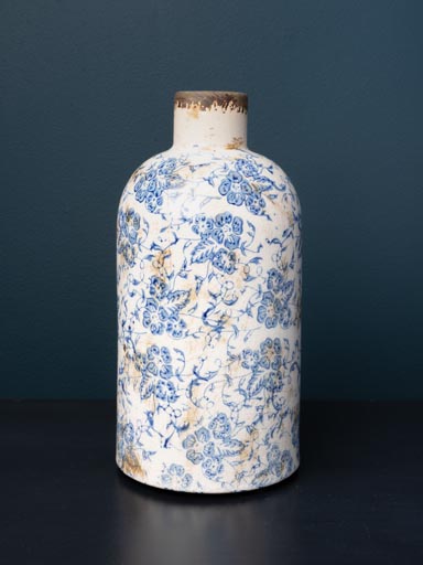 Bottle flowery vase Bucolic