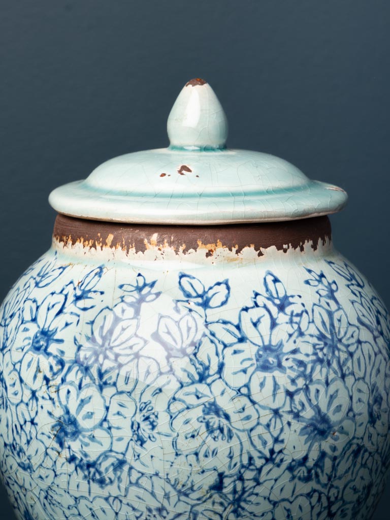 Pottery flowery jar Bucolic - 4