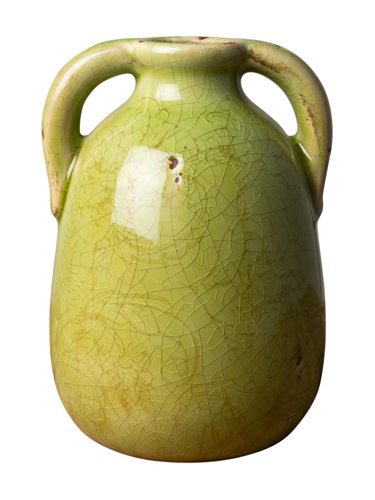 Double handle vase apple green - 2