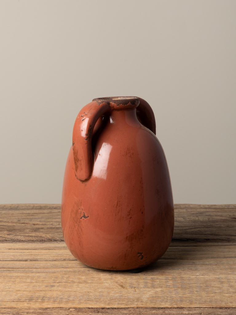 Double handle vase blush - 3