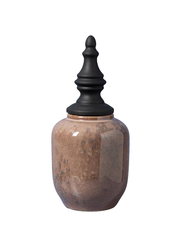 Small jar with black top Rosaire - 2