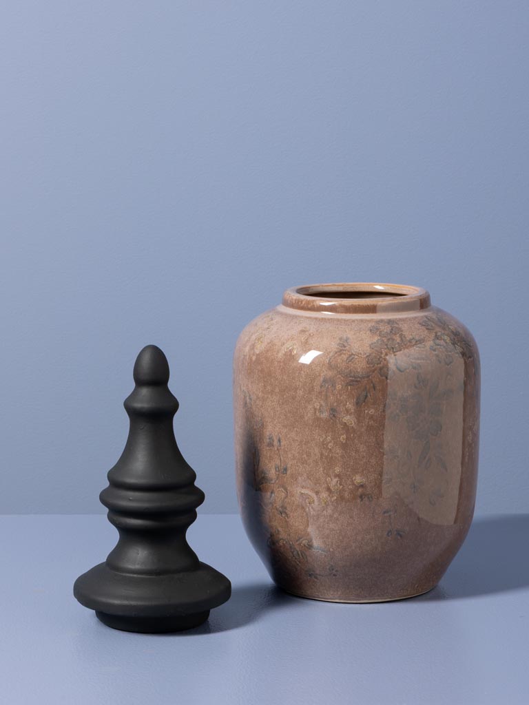 Small jar with black top Rosaire - 5