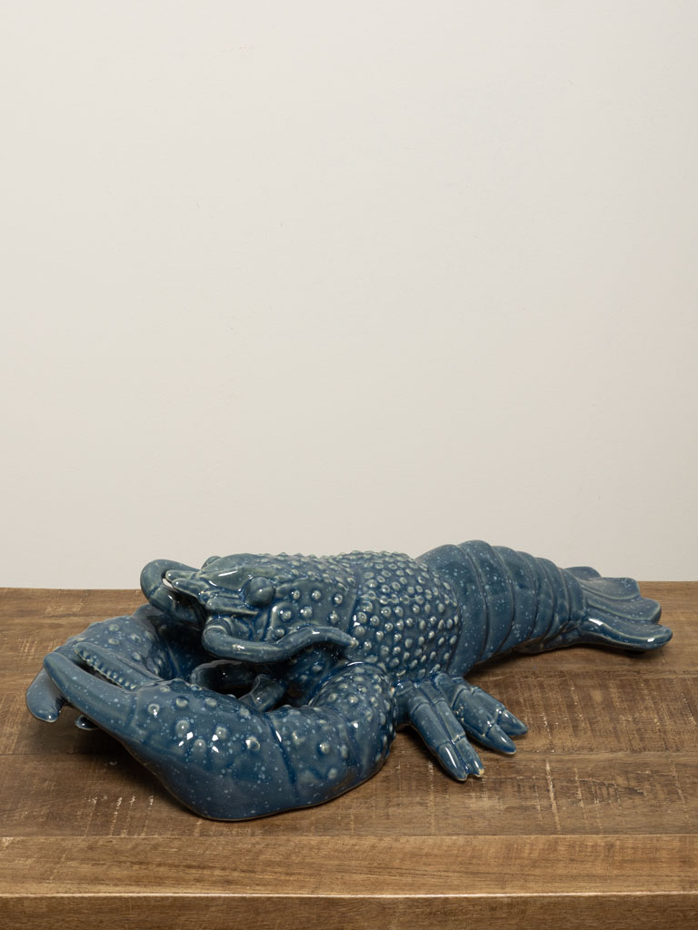 Blue ceramic lobster (color variation) - 1