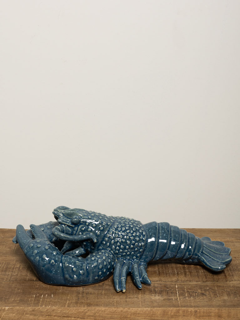Blue ceramic lobster (color variation) - 3