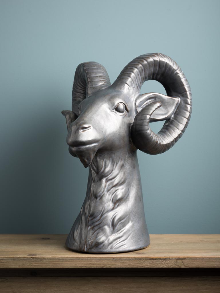 Billy goat en silver stoneware - 1