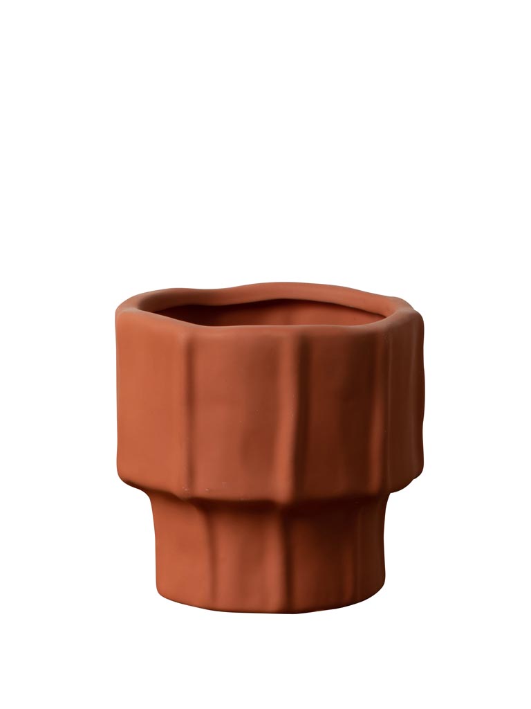 Brick red plant pot - 3