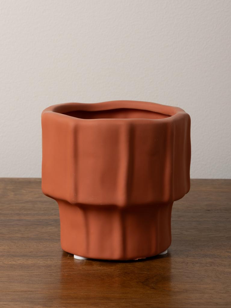 Brick red plant pot - 4