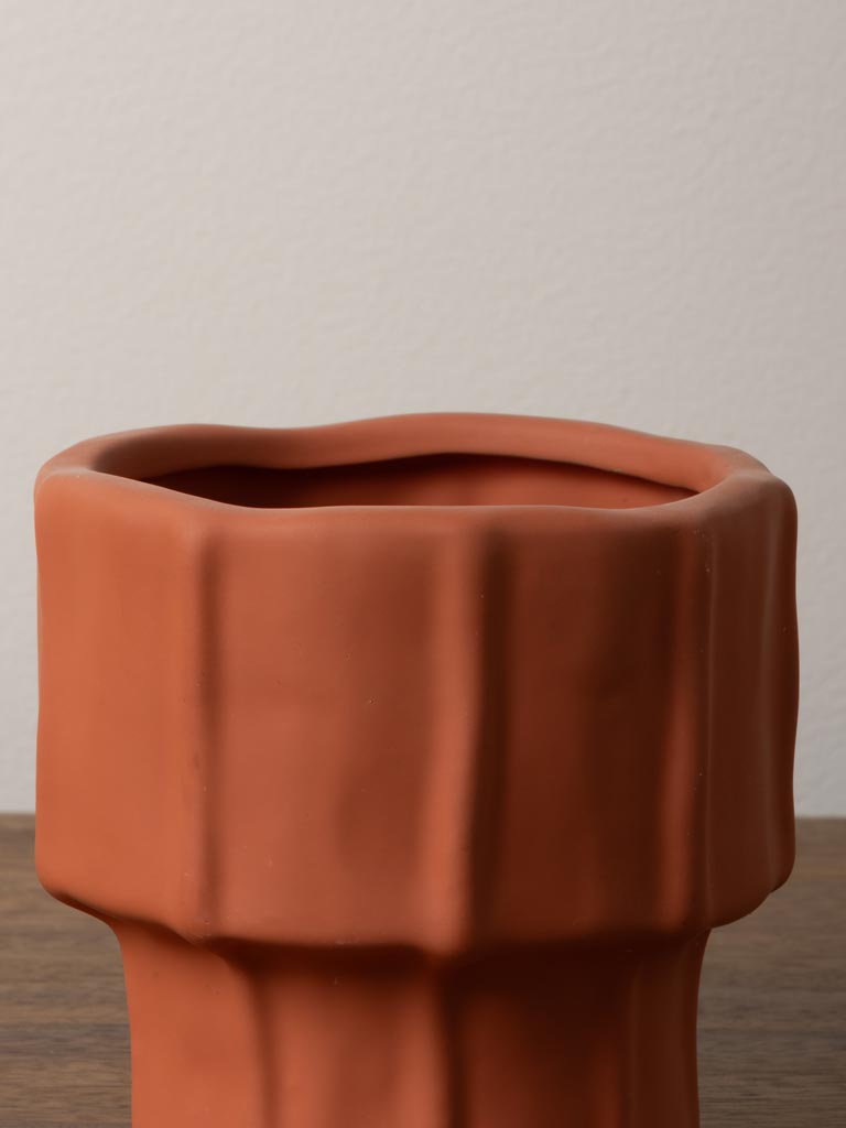 Brick red plant pot - 6