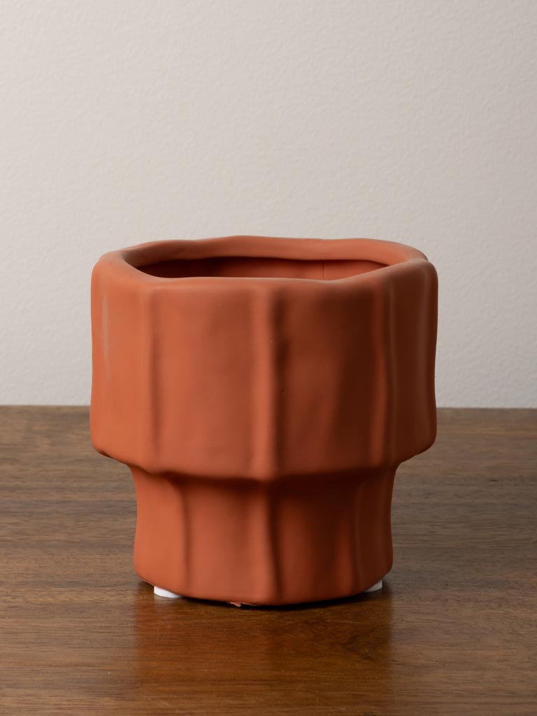 Brick red plant pot - 7