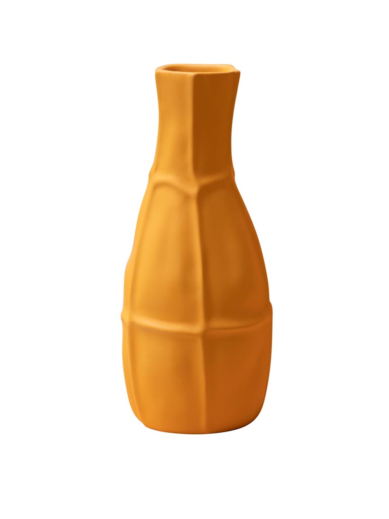 Vase bouteille jaune Abstract - 2