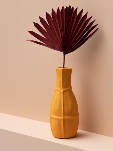 Vase bouteille jaune Abstract