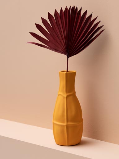 Yellow bottle vase Abstract