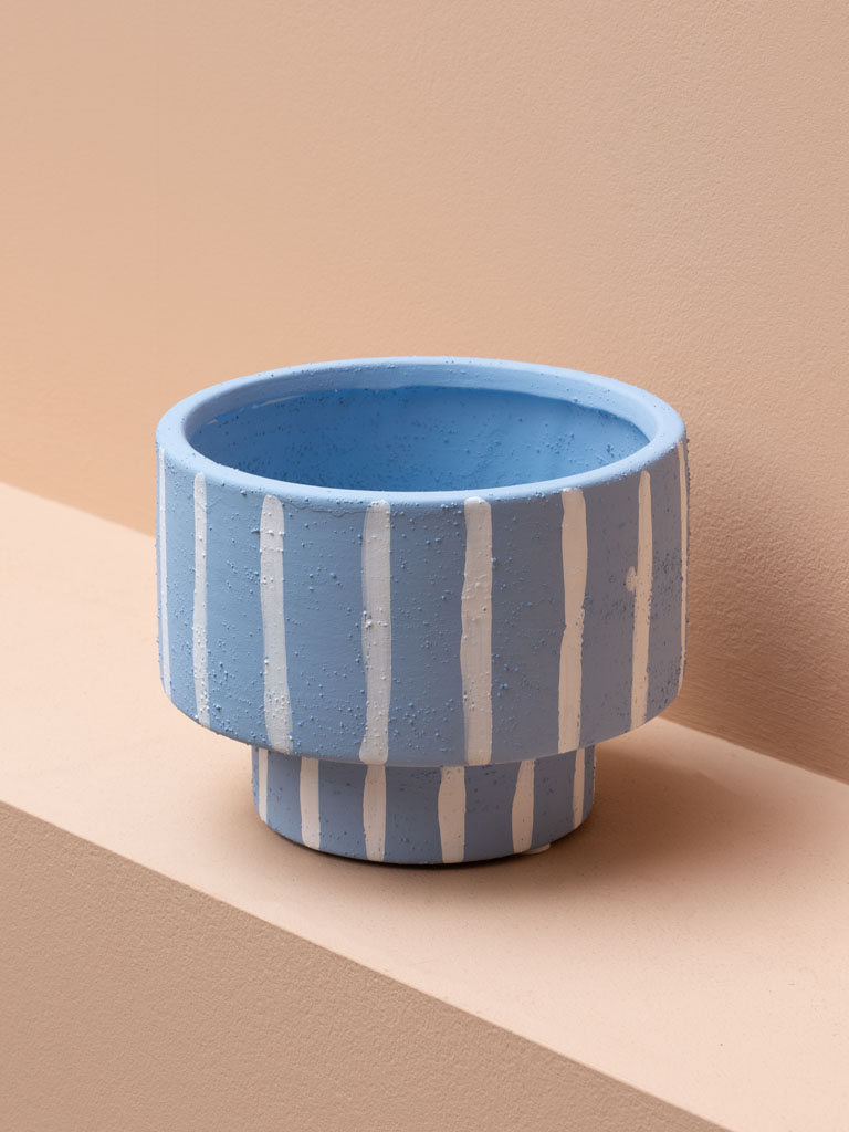 Light blue flower pot Ferret - 1