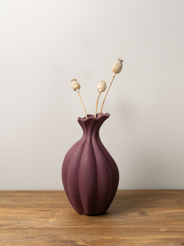 Burgundy vase Racine - 1