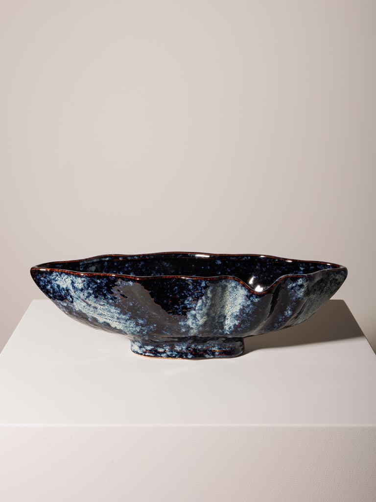 Large blue basket wavy Méandre - 4