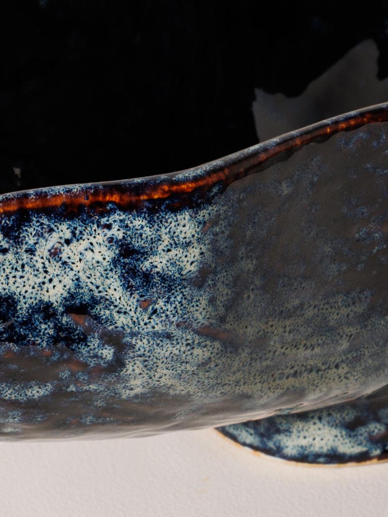 Large blue basket wavy Méandre - 2