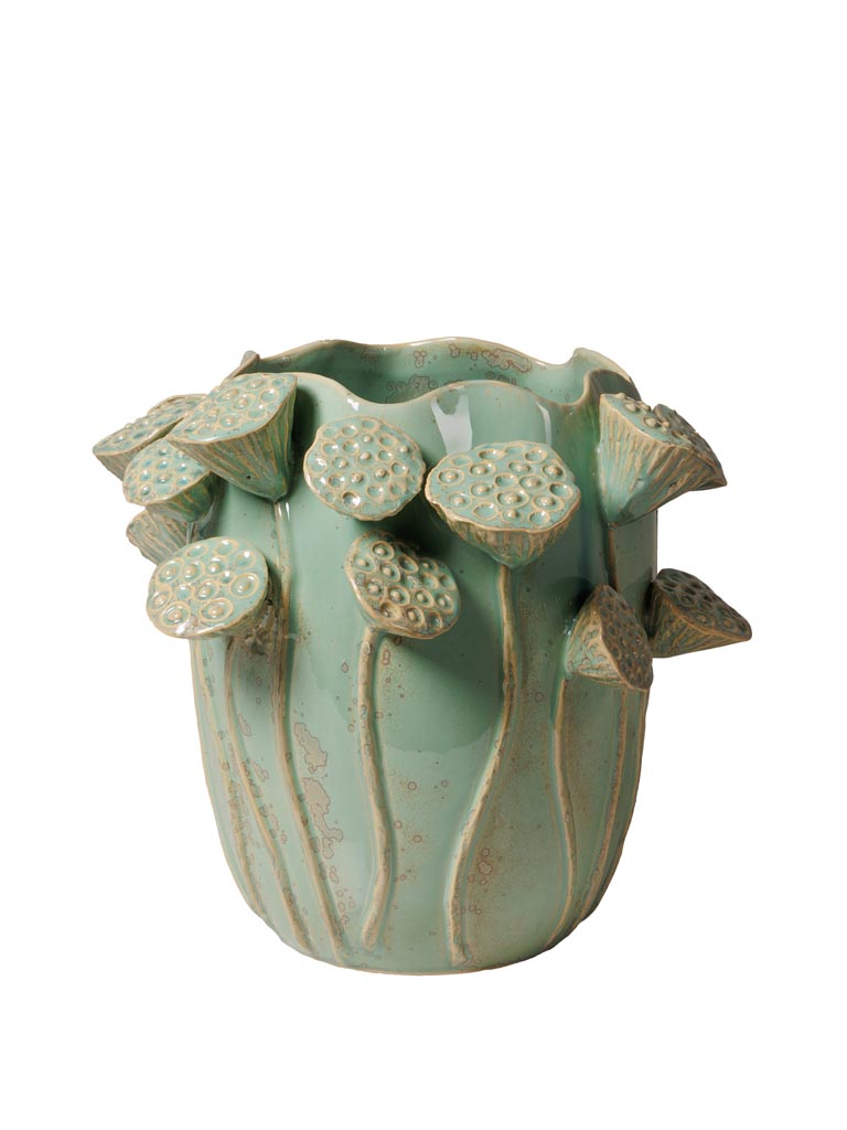 Green vase Téophile - 2