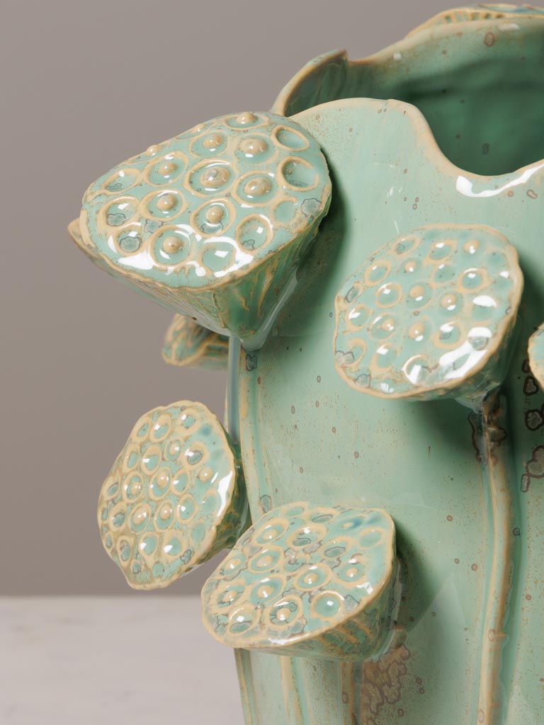 Green vase Téophile - 4