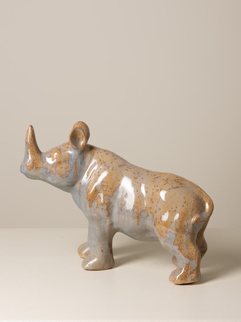 Sculpture Rhinocéros Sauvage - 1