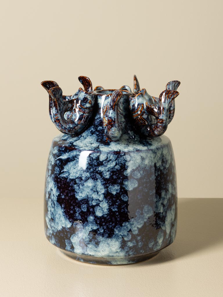 Vase et poissons Ecume - 3