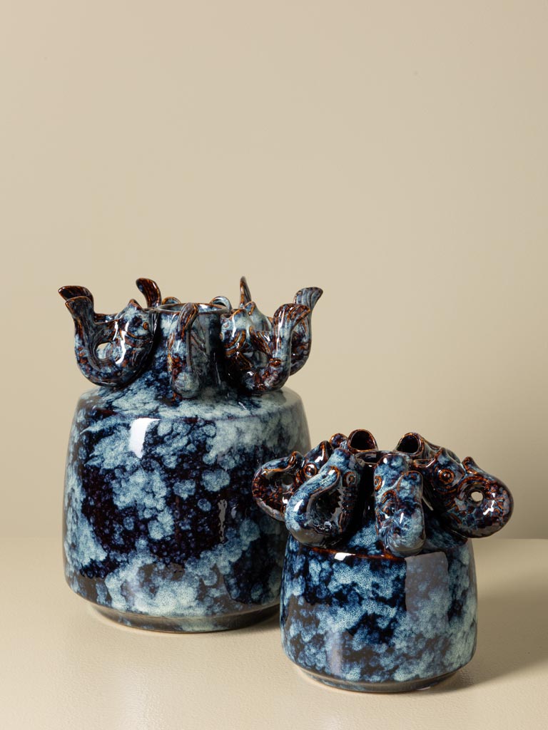 Petit vase et poissons Ecume - 3