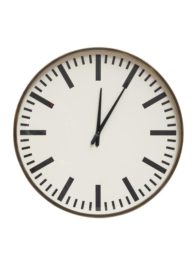 Indus white& black clock 90cm - 2