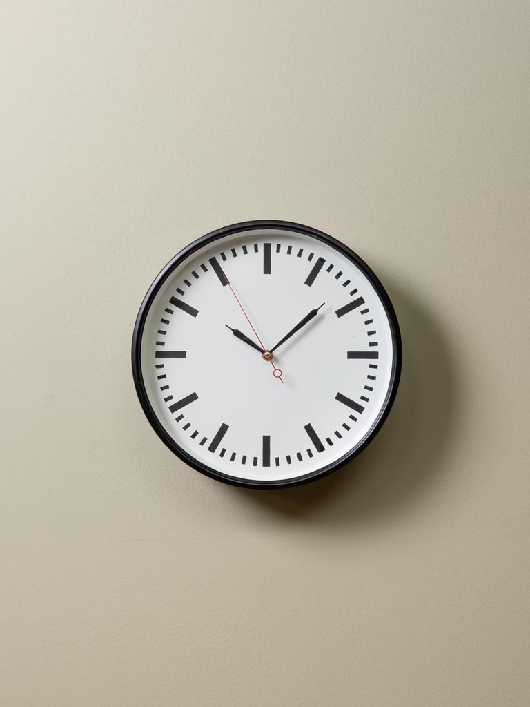 Small white&black indus clock - 1