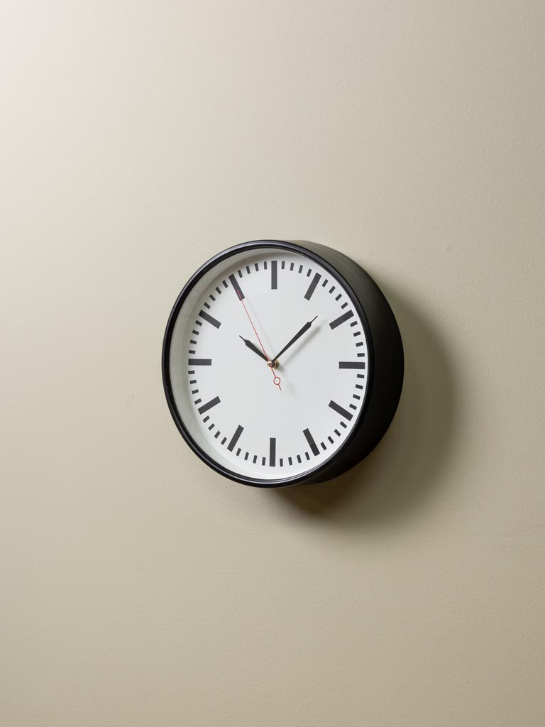 Small white&black indus clock - 3