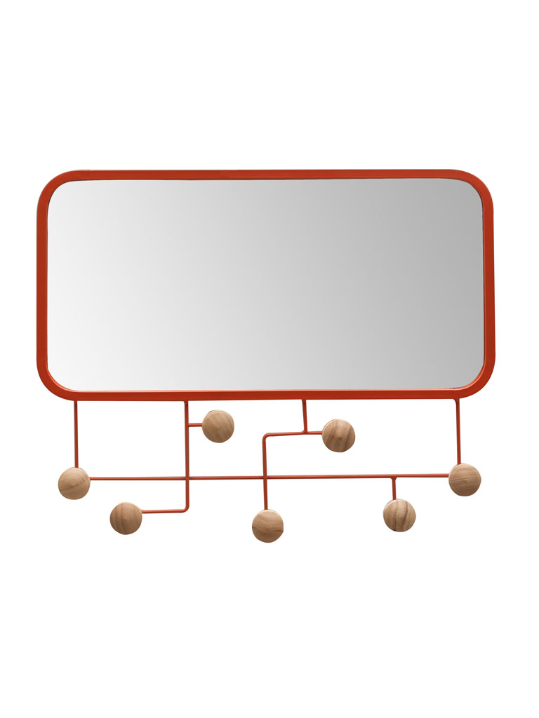 Orange mirror and coat rack buttons - 2