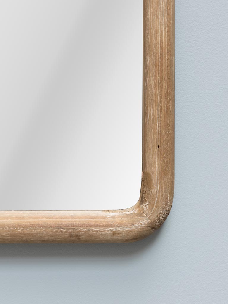 Wooden mirror with rounded corners - 3
