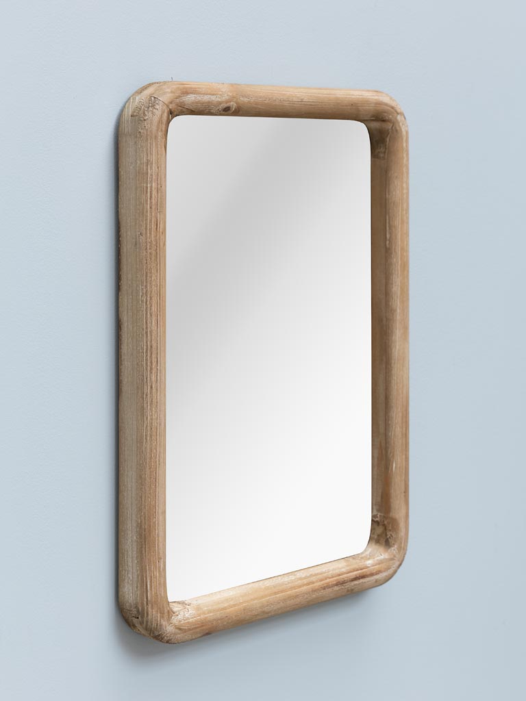 Wooden mirror with rounded corners - 4