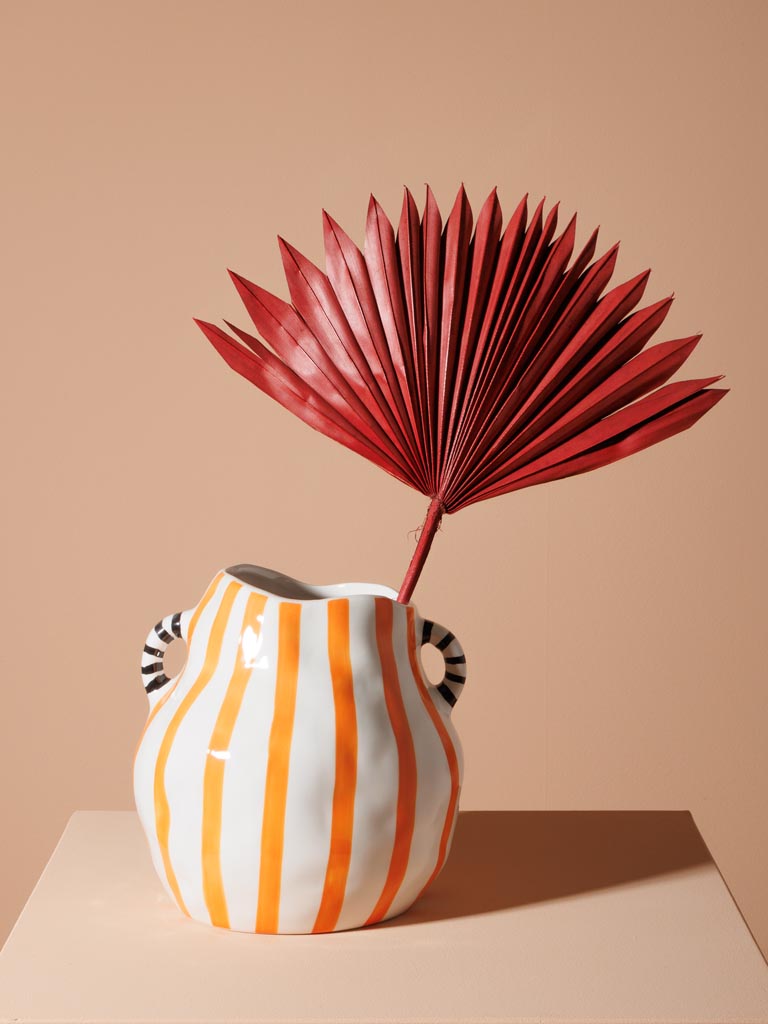 Striped vase Pomodoro - 1