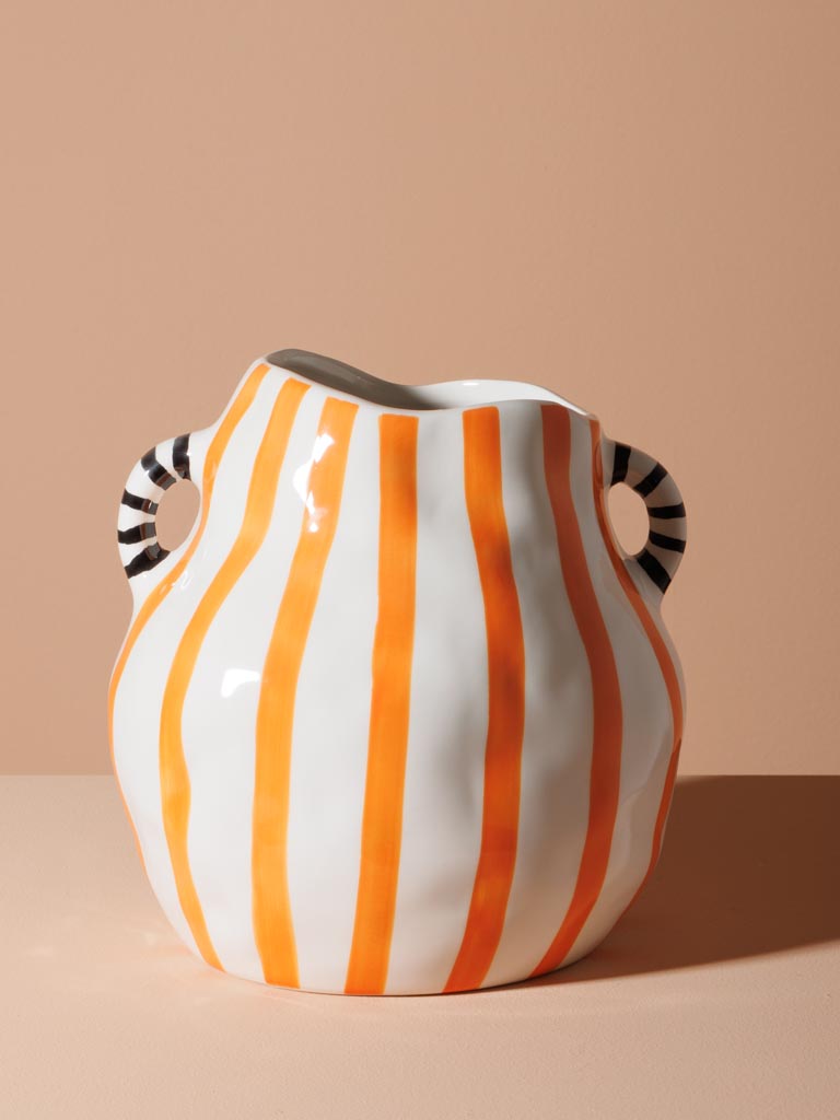 Striped vase Pomodoro - 5