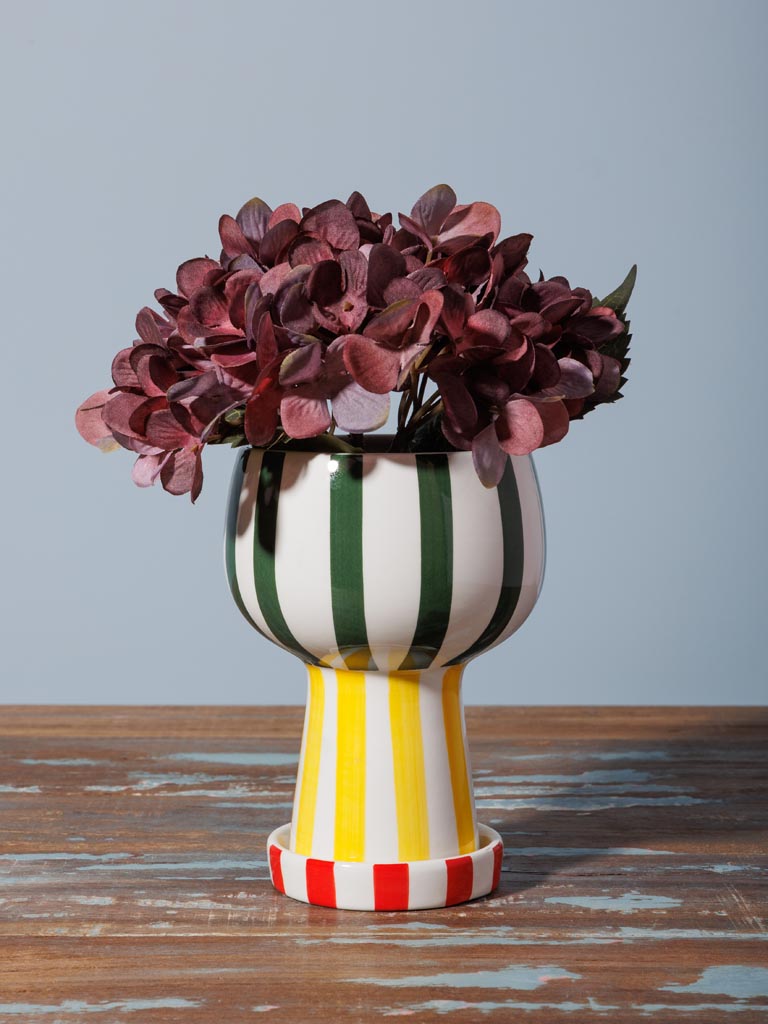Striped tricolor vase Ippazio - 3