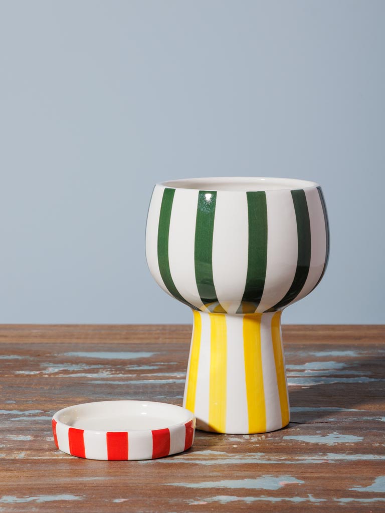 Striped tricolor vase Ippazio - 5
