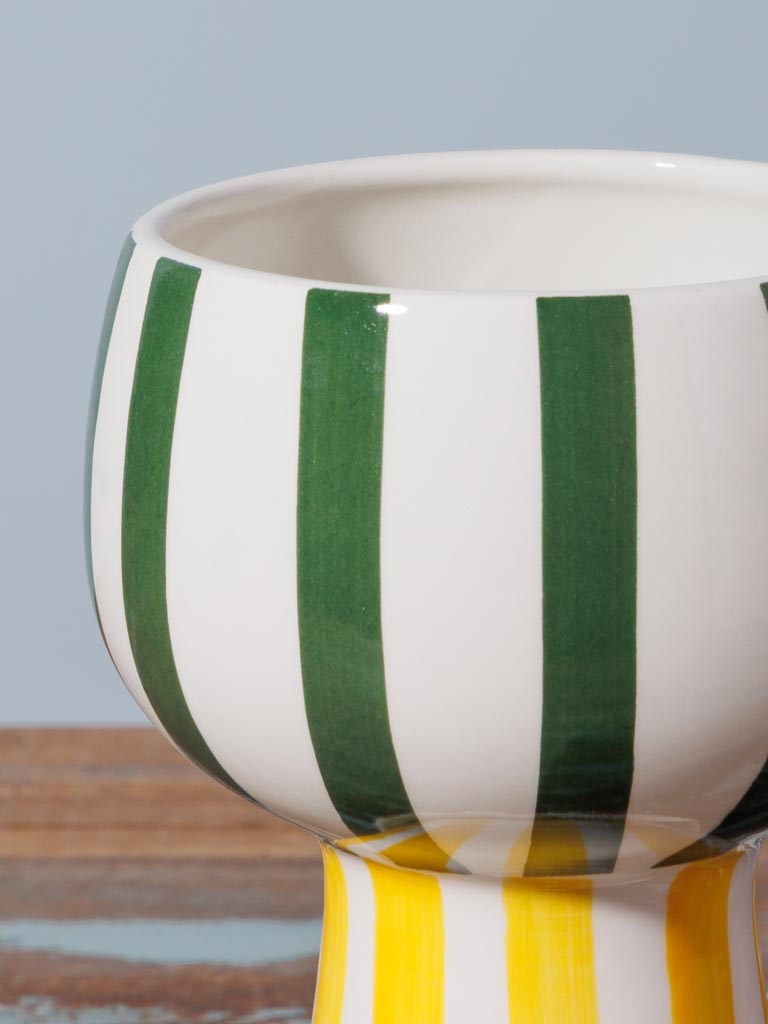 Striped tricolor vase Ippazio - 4