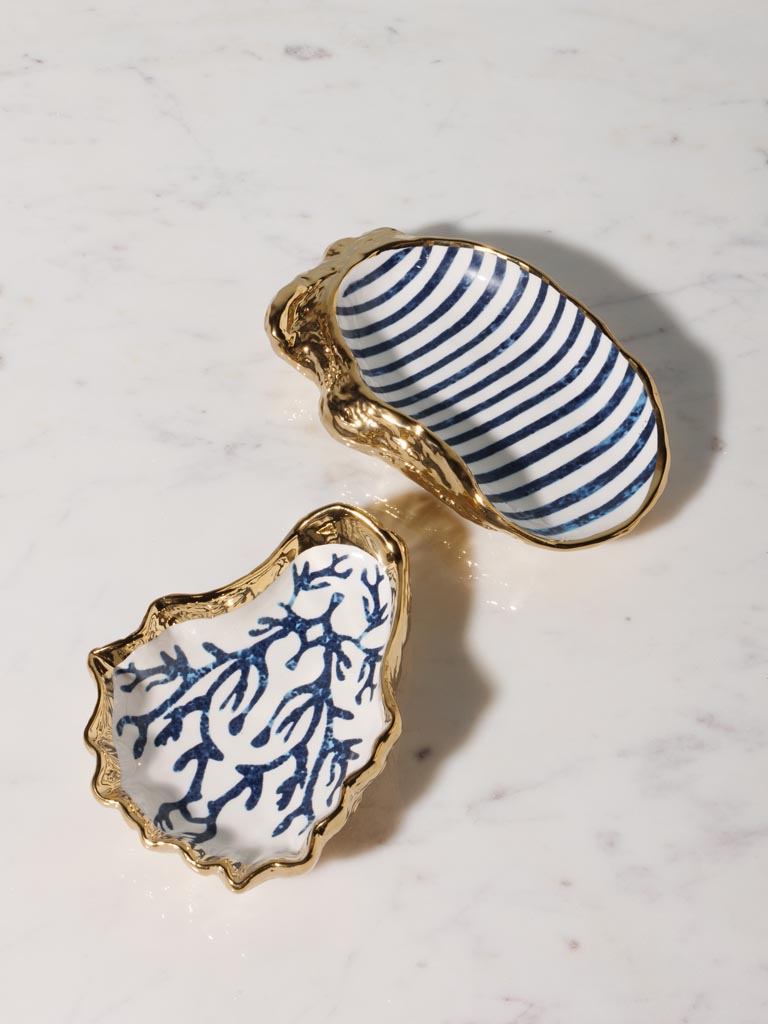 S/2 trinket trays Oysters - 1
