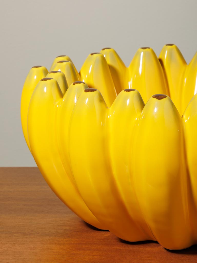 Large banana fruit basket in ceramic - 3