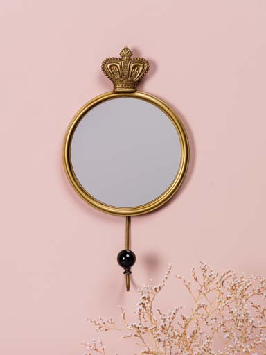 Crochet et petit miroir couronne
