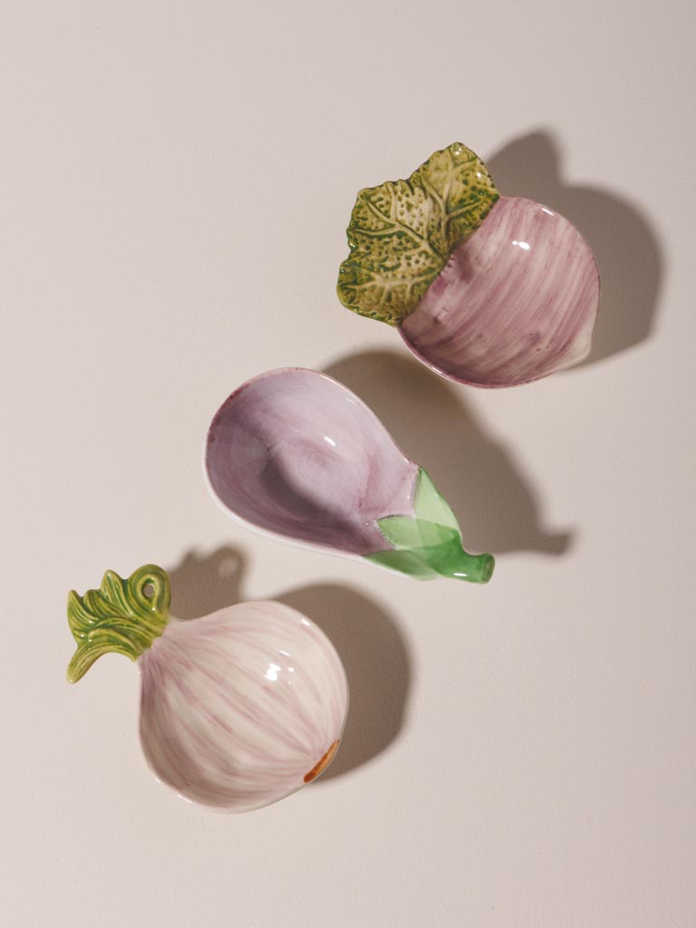 S/3 tiny dishes vegetables - 3