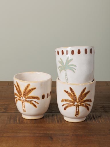 S/3 expresso cup Palmier