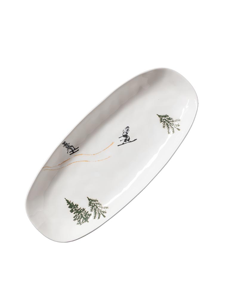 Large oval plate Slalom - 2